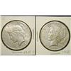 Image 1 : PAIR OF 1922-S U.S. PEACE DOLLARS