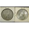 Image 2 : PAIR OF 1923 U.S. PEACE DOLLARS