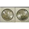 Image 1 : PAIR OF 1923 U.S. PEACE DOLLARS