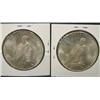 Image 2 : PAIR OF 1923 U.S. PEACE DOLLARS