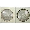 Image 2 : PAIR OF 1897 U.S. MORGAN SILVER DOLLARS