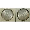 Image 2 : PAIR OF 1896 U.S. MORGAN SILVER DOLLARS