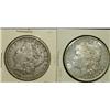 Image 1 : PAIR OF 1891 U.S. MORGAN SILVER DOLLARS