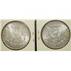 Image 2 : PAIR OF 1898 U.S. MORGAN SILVER DOLLARS