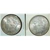 Image 1 : PAIR OF 1898 U.S. MORGAN SILVER DOLLARS