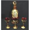Image 1 : VICTORIAN RUBY GLASS DECANTER SET