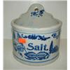 Image 1 : BLUE SALT-GLAZED SALT CROCK