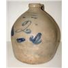 Image 1 : NEW JERSEY BLUE DECORATED STONEWARE JUG