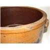 Image 2 : BLUE DECORATED STONEWARE CAKE CROCK
