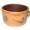 Image 3 : BLUE DECORATED STONEWARE CAKE CROCK