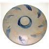 Image 1 : BLUE DECORATED STONEWARE CAKE CROCK LID