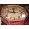 Image 1 : ANTIQUE OCTAGONAL STORE CLOCK