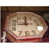 Image 2 : ANTIQUE OCTAGONAL STORE CLOCK