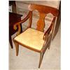 Image 1 : MAHOGANY SABER LEG ARM CHAIR