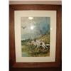 Image 1 : FRAMED PRINT OF DOGS & DUCK
