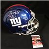 Image 1 : Tiki Barber Signed New York Giants Full-Size Speed Helmet Inscribed "10,449 Rush Yards" (JSA COA)