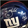 Image 2 : Tiki Barber Signed New York Giants Full-Size Speed Helmet Inscribed "10,449 Rush Yards" (JSA COA)