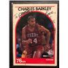 Image 1 : CHARLES BARKLEY SIGNED NBA HOOPS BASKETBALL CARD