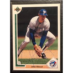 JOHN OLERUD SIGNED 1991 UPPER DECK BASEBALL CARD