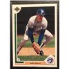 Image 1 : JOHN OLERUD SIGNED 1991 UPPER DECK BASEBALL CARD