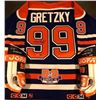 Image 3 : WAYNE GRETZKY SIGNED OILERS CAPTAIN JERSEY &  JOFA HOCKEY GLOVES (UPPER DECK COA)