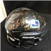 Image 2 : VANCOUVER CANUCKS TEAM SIGNED HELMET (HORVAT, SEDINS, VIRTANEN + MANY MORE...)