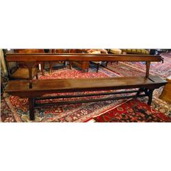English Adjustable Back Railroad Bench