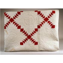 Unknown Red & White Quilt