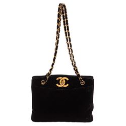 Chanel Vintage Velvet Tote