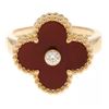 Image 1 : Van Cleef and Arpels Alhambra Carnelian + Diamond Ring