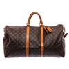 Image 1 : Louis Vuitton  Monogram Keepall 55 Duffel Bag