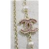 Image 5 : Chanel Faux Pearl 3CC Logo Long Double Stranded Necklace