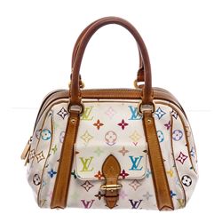 Louis Vuitton  White Mulitcolore  Monogram Shoulder Bag