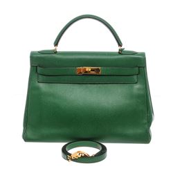 Hermes Leather Kelly 32 Handbag