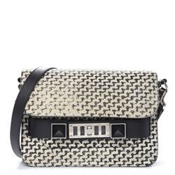 Proenza Schouler Suede/Tweed Shoulder Bag