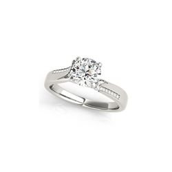 1.18 ctw Certified VS/SI Diamond Ring 18K White Gold