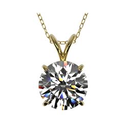 2.03 ctw Certified Quality Diamond Necklace 10K Yellow Gold