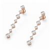Image 1 : 2.88 ctw Diamond Designer Earrings 18K Rose Gold