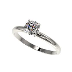 .77 ctw Certified Quality Diamond Engagement Ring 10K White Gold