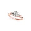 Image 2 : 1 ctw Certified VS/SI Diamond Solitaire 2pc Wedding Set 14K Rose Gold