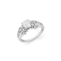 1.42 ctw Certified VS/SI Diamond Ring 14K White Gold