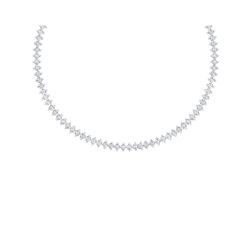 20 ctw Certified VS/SI Diamond Necklace 18K White Gold