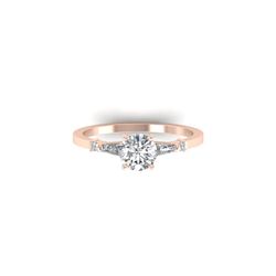 1.04 ctw Certified VS/SI Diamond Solitaire Ring 14K Rose Gold