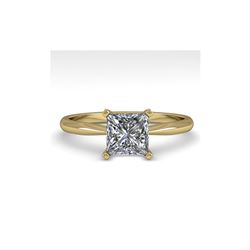 1 ctw Princess Cut VS/SI Diamond Engagement Ring 14K Yellow Gold