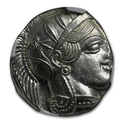 Athens Ag Tetradrachm Owl (440-404 BC) MS NGC (Parliament Col)