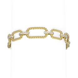 2.07 ctw Diamond Bracelet 18K Yellow Gold