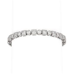 8 ctw Diamond Bracelet 18K White Gold