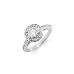 1.75 ctw Certified VS/SI Diamond Ring 18K White Gold