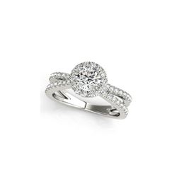 2 ctw Certified VS/SI Diamond Halo Ring 18K White Gold