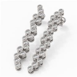 2 ctw Diamond Designer Earrings 18K White Gold